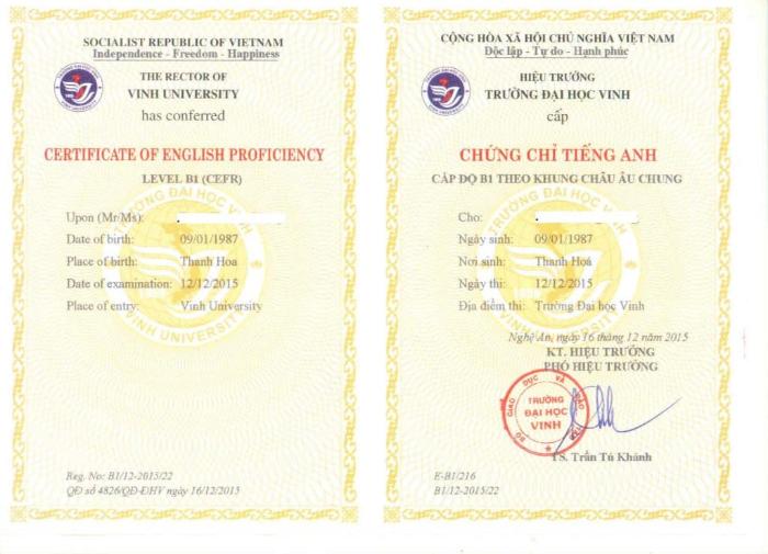 Chứng chỉ tiếng Anh B1 có giá trị cao và tương đương với nhiều chứng chỉ phổ biến hiện nay