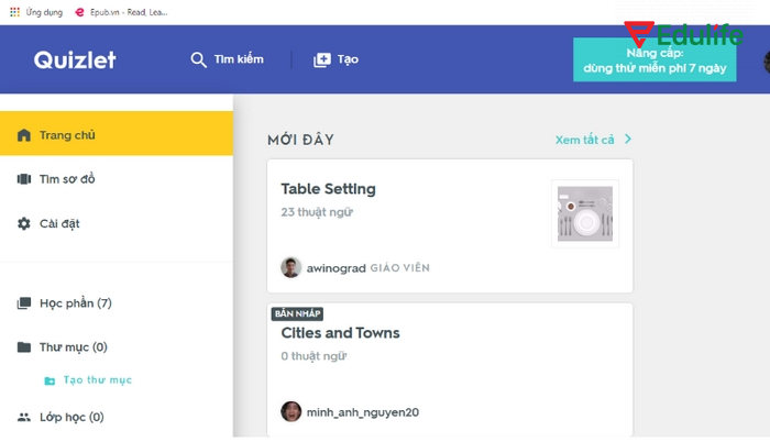 Quizlet cung cấp nhiều tính năng, chế độ học tập để giúp bạn học từ vựng bằng Quizlet hiệu quả