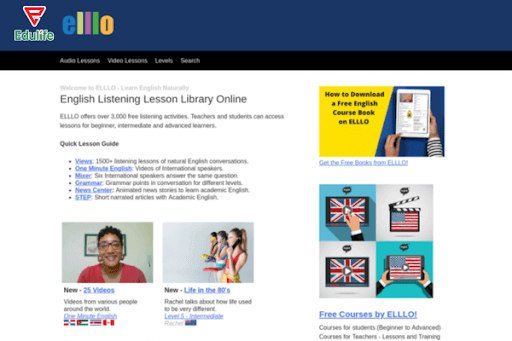 hoc tu vung online qua video voi Elllo