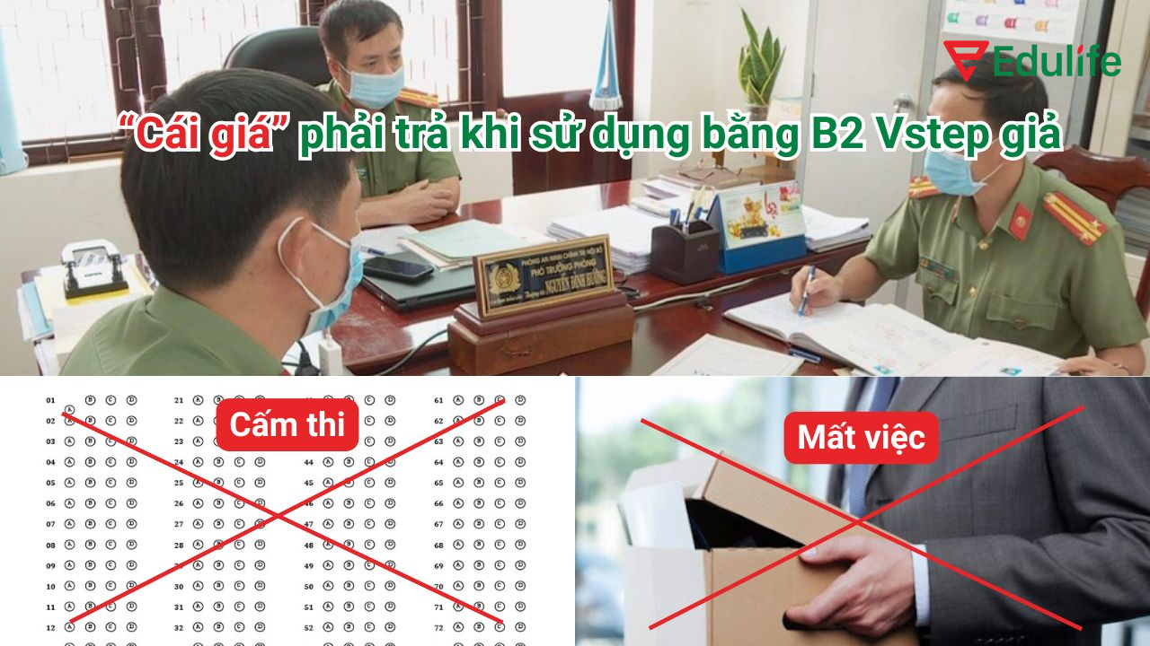 Sử dụng bằng B2 Vstep giả là tự “hủy hoại” tương lai của chính mình