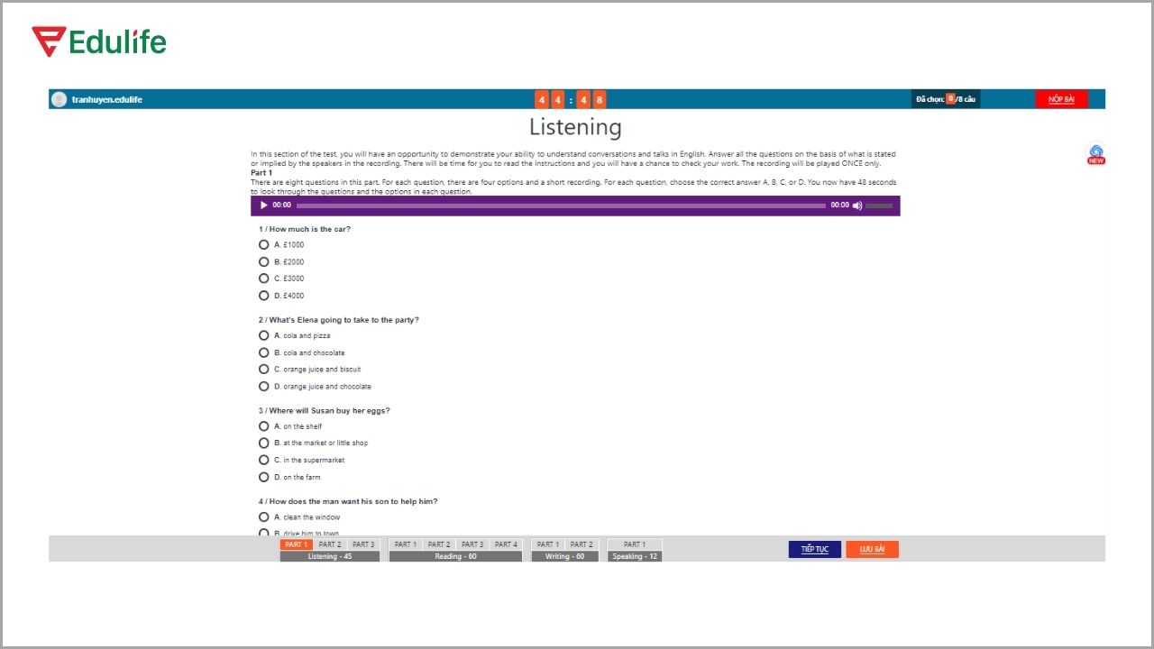 Kiểm tra trình độ bằng cách làm bài thi thử VSTEP B2 trực tuyến
