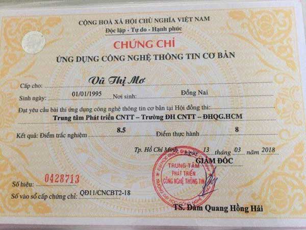 phôi chứng chỉ tin học
