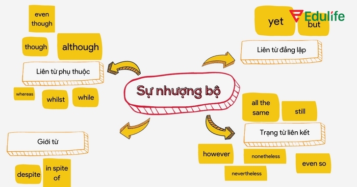 Mỗi cấu trúc câu mệnh đề nhượng bộ đều có đặc điểm riêng, phù hợp ngữ cảnh riêng