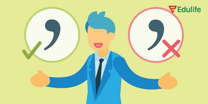 Dùng dấu phẩy với mệnh đề quan hệ xác định là sai