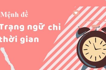mệnh đề trạng ngữ chỉ thời gian