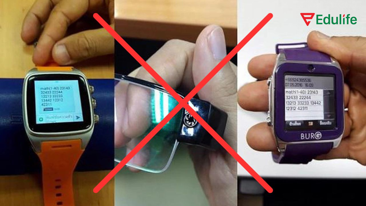 Thí sinh không được mang thiết bị điện tử vào phòng thi