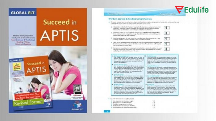 “Succeed in Aptis – Student’s Book” là một trong các đầu sách luyện thi APTIS giúp bạn tự luyện kỹ năng và chiến lược làm bài