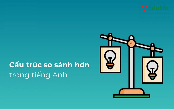 Một câu so sánh hơn thường đi kèm với tính từ ngắn/dài hoặc trạng từ