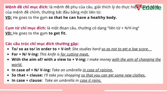 Mệnh đề to-infinitive clauses