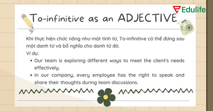 To-infinitive clauses đứng sau để bổ nghĩa cho danh từ đứng trước