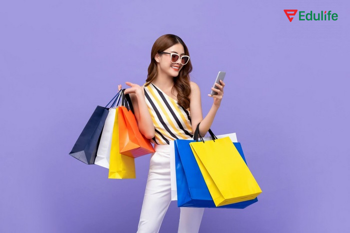 Nhóm từ về mua sắm được phân chia ra thành nhiều loại