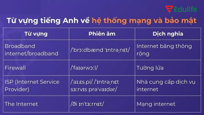 Nhóm từ vựng chủ đề Technology về bảo mật, quyền riêng tư của người dùng trên Internet
