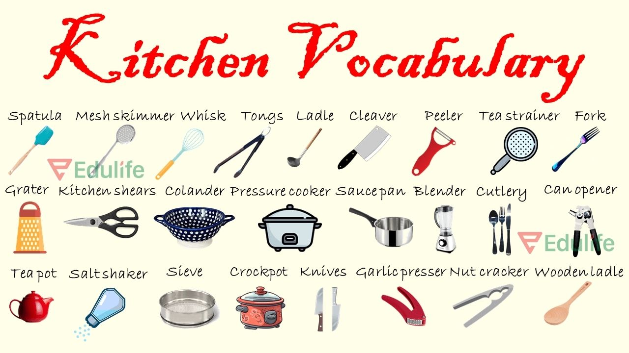 từ vựng trong nhà bếp