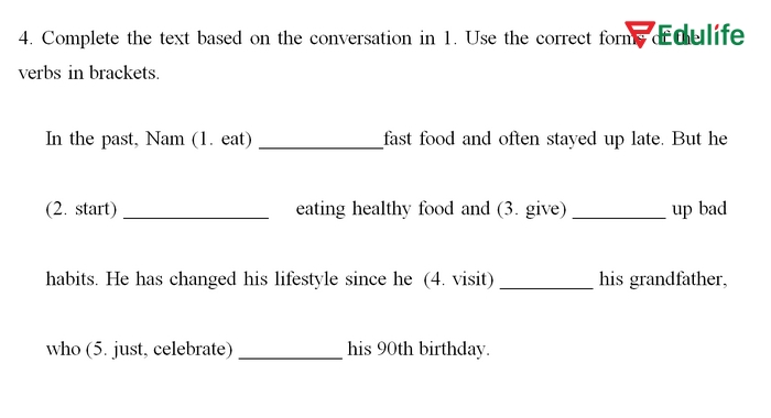 Yêu cầu của bài tập 4 phần tiếng Anh 11 Unit 1 Getting Started