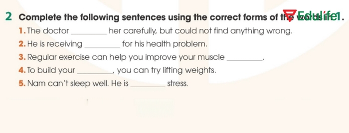 Yêu cầu của bài tập Tiếng Anh 11 Unit 1 Language phần Vocabulary 2