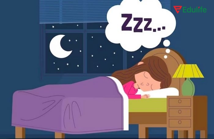 Bạn có thể chọn chủ đề “Ngủ đủ giấc” để làm việc nhóm và hoàn thành áp phích theo yêu cầu phần tiếng Anh 11 Unit 1 Project (trang 17)
