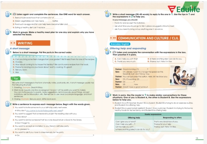 Phần tiếng Anh 11 Unit 1 Writing giúp học sinh tổ chức và trình bày nội dung ngắn gọn, tự tin trong trao đổi thông tin hàng ngày