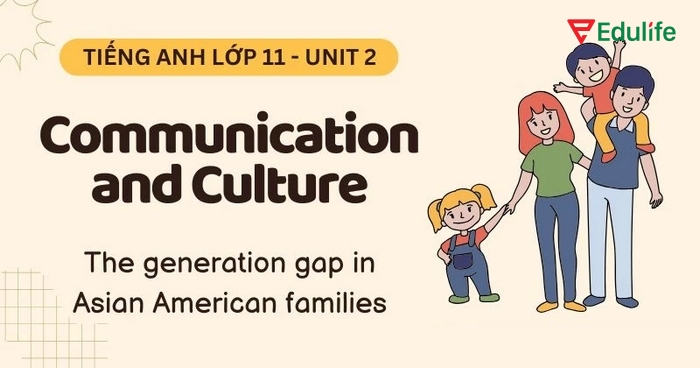Phần tiếng Anh 11 Unit 2 Communication and Culture giúp học sinh có hiểu biết đa chiều về văn hóa ứng xử giữa các thế hệ trong gia đình Mỹ gốc Châu Á