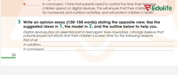 Yêu cầu của bài tập 3 phần tiếng Anh 11 Unit 2 Writing