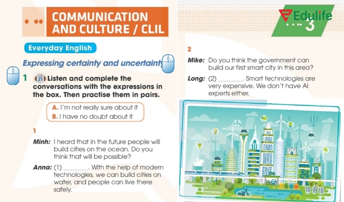 Yêu cầu của bài tập tiếng Anh 11 Unit 3 Communication And Culture Everyday English 1