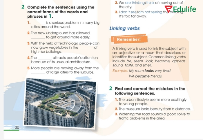 Yêu cầu của bài tập Vocabulary 2 phần tiếng Anh 11 Unit 3 Language