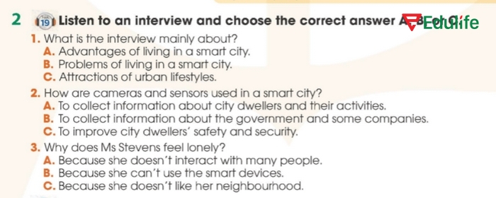 Yêu cầu của bài tập 1 phần tiếng Anh 11 Unit 3 Listening