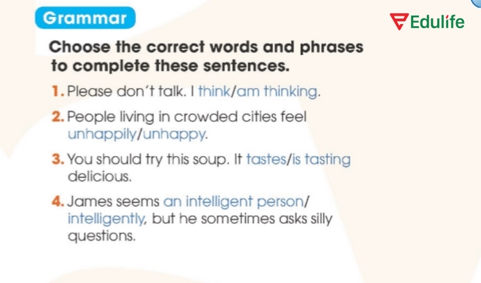 Yêu cầu của bài tập tiếng Anh 11 Unit 3 Looking Back Grammar 