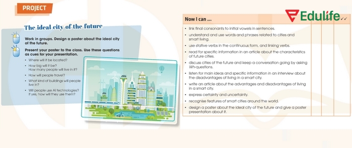 Chi tiết yêu cầu bài tập tiếng Anh 11 Unit 3 Project