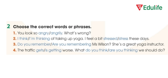 Yêu cầu bài tập Grammar 2 phần tiếng Anh 11 Unit 3 Review Language