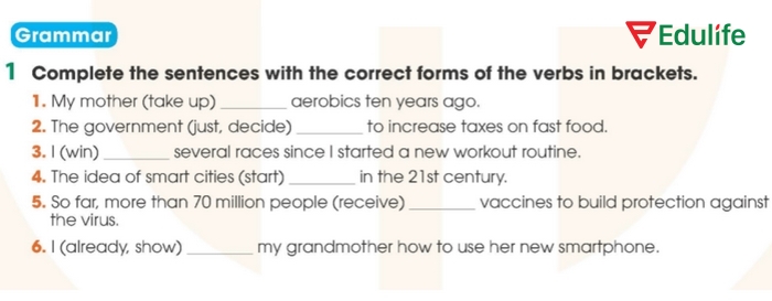 Yêu cầu bài tập Grammar 1 phần tiếng Anh 11 Unit 3 Review Language