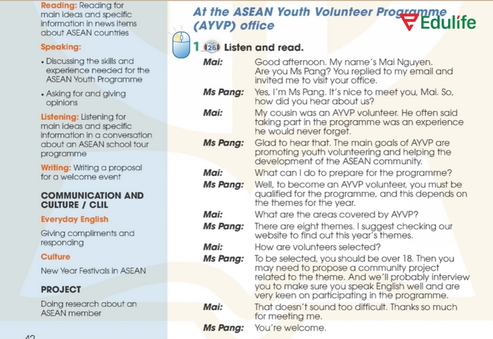 Nội dung bài đọc phần tiếng Anh 11 Unit 4 Getting Started