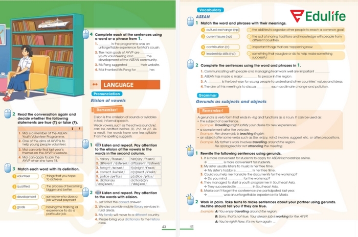 Nội dung của bài học Language - Unit 4 tiếng Anh lớp 11 (Global Success)