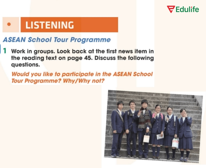 Yêu cầu của bài tập 1 phần tiếng Anh 11 Unit 4 Listening