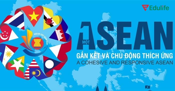 Tiếng Anh 11 Unit 4 Từ vựng xoay quanh chủ đề “ASEAN and Vietnam”, nói về mối quan hệ hợp tác quốc tế, giao lưu văn hóa của các nước thành viên