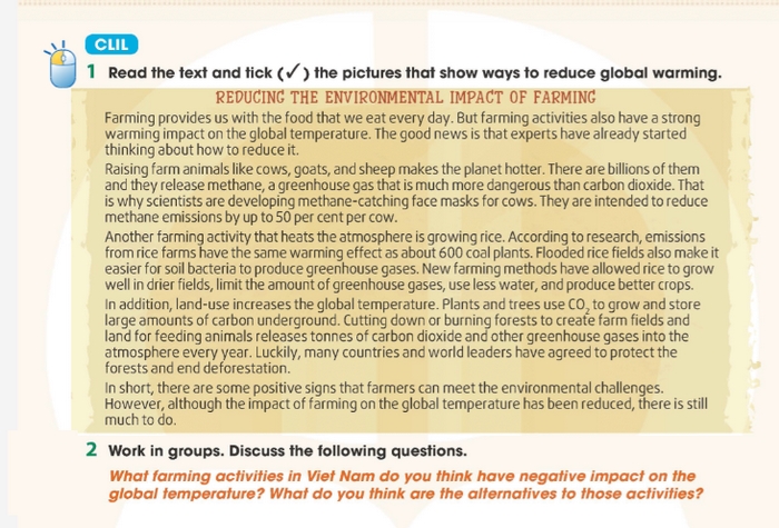 Yêu cầu của bài tập CLIL 2 phần tiếng Anh 11 Unit 5 Communication and Culture 