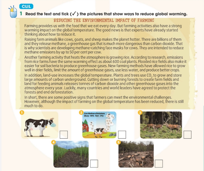 Yêu cầu của bài tập CLIL 1 phần tiếng Anh 11 Unit 5 Communication and Culture yêu cầu học sinh giao tiếp, hội thoại cảnh báo