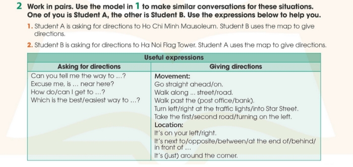 Chi tiết yêu cầu của bài tập Everyday English 2 phần tiếng Anh 11 Unit 6 Communication And Culture