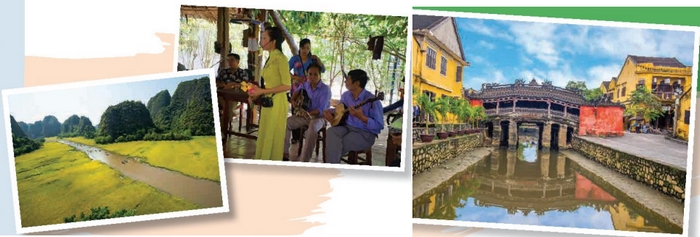 Nội dung bài đọc phần tiếng Anh 11 Unit 6 Getting Started dẫn dắt học sinh biết đến các địa danh: Tràng An, Hội An và Đồng bằng sông Cửu Long