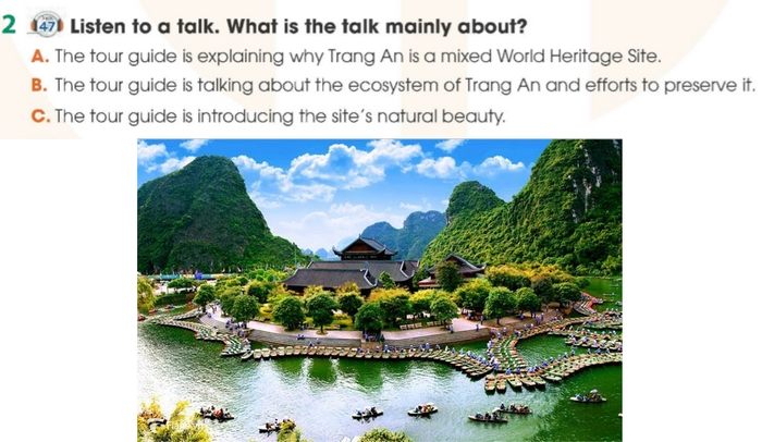 Chi tiết yêu cầu của bài tập 2 phần tiếng Anh 11 Unit 6 Listening