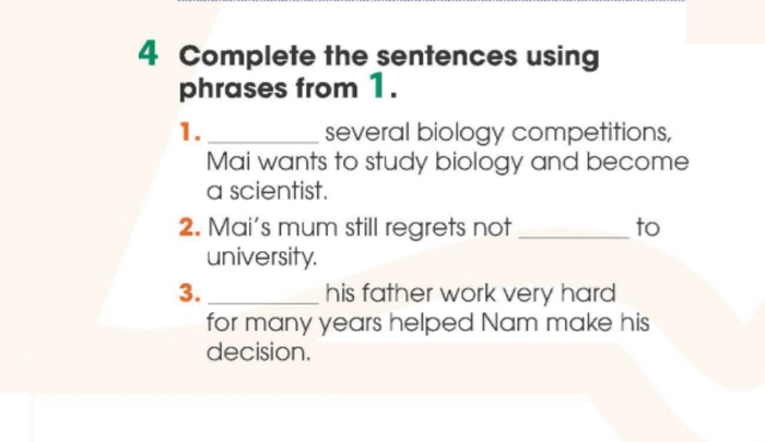 Chi tiết yêu cầu của bài tập 4 phần Tiếng Anh 11 Unit 7 Getting Started