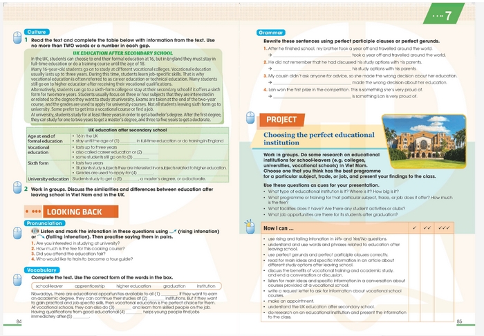 Phần Project yêu cầu học sinh áp dụng toàn bộ kiến thức đã học vào một công việc/dự án thực tế sáng tạo