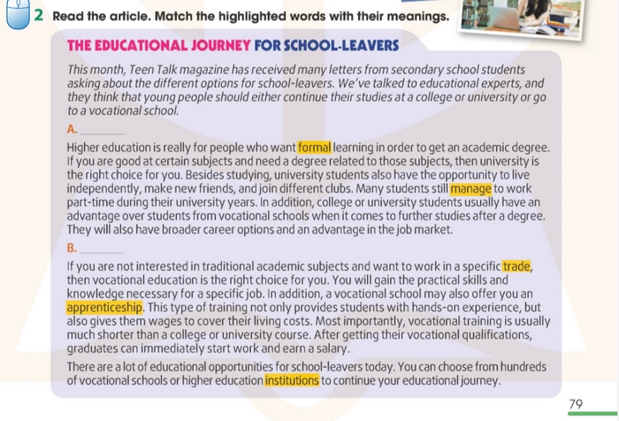 Nội dung bài đọc của phần tiếng Anh 11 Unit 7 Reading