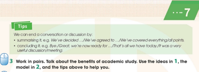 Yêu cầu của bài tập 3 phần tiếng Anh 11 Unit 7 Speaking