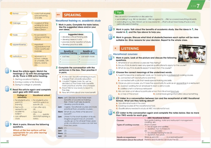 Tiếng Anh 11 Unit 7 Từ vựng đa phần là từ vựng, thuật ngữ chuyên môn liên quan tới chủ đề giáo dục