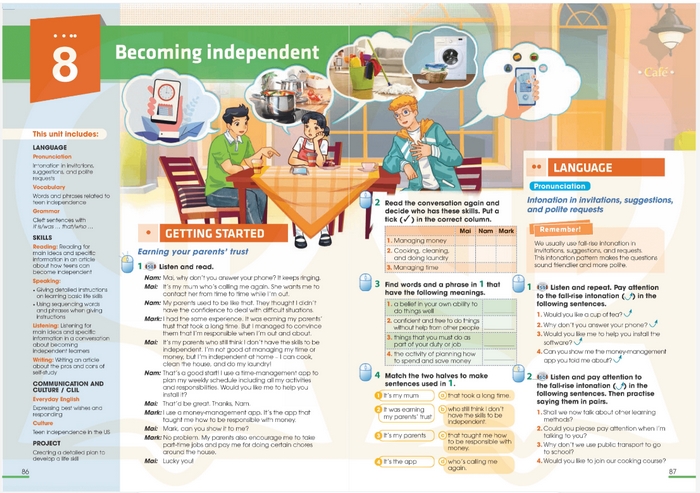 Phần tiếng Anh 11 Unit 8 Getting Started sẽ định hướng học sinh hứng thú hơn khi tìm hiểu về các chủ đề khác nhau trong cuộc sống