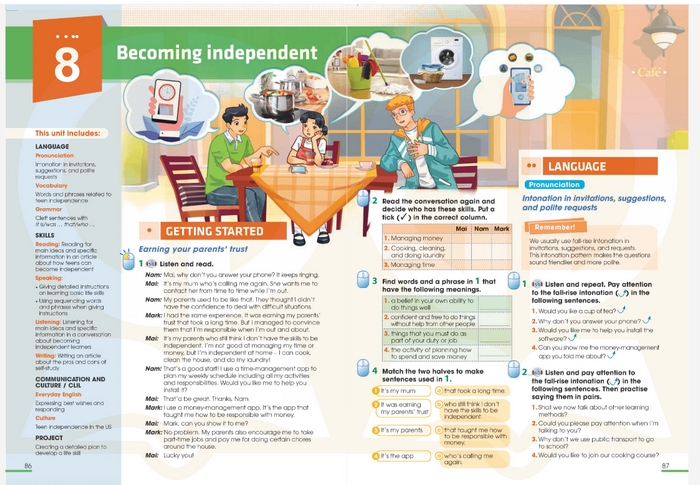 Tiếng Anh 11 Unit 8 Từ vựng xoay quanh chủ đề "Becoming independent" (Trở nên độc lập)