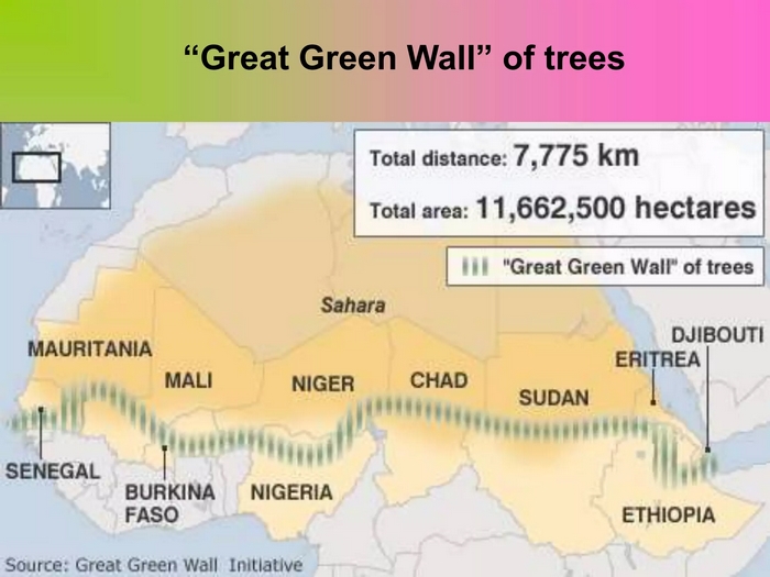 Bài tập CLIL 1 tiếng Anh 11 Unit 10 Communication and Culture giúp học sinh có hiểu biết về bức tường xanh vĩ đại (The Great Green Wall)