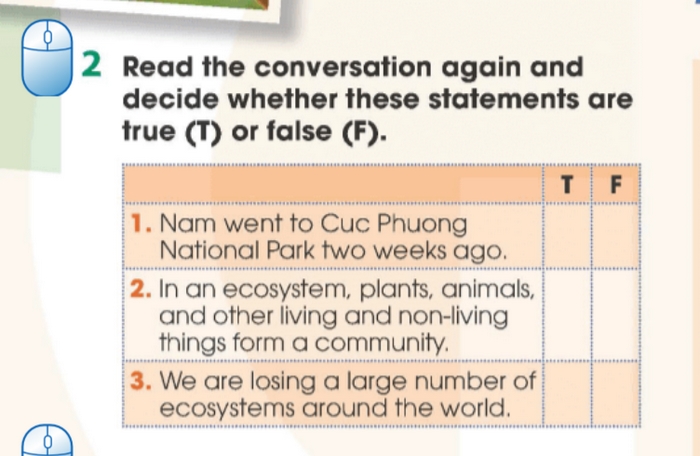 Chi tiết yêu cầu bài tập 1 tiếng Anh 11 Unit 10 Getting Started trong sách giáo khoa