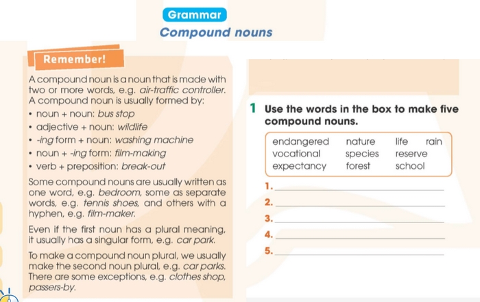 Yêu cầu của bài tập Grammar 1 tiếng Anh 11 Unit 10 Language