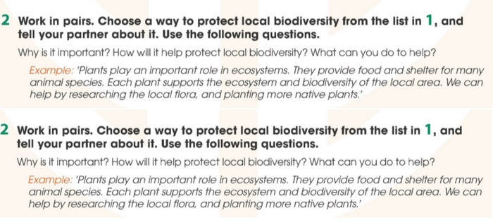 Yêu cầu của bài tập 2 tiếng Anh 11 Unit 10 Speaking